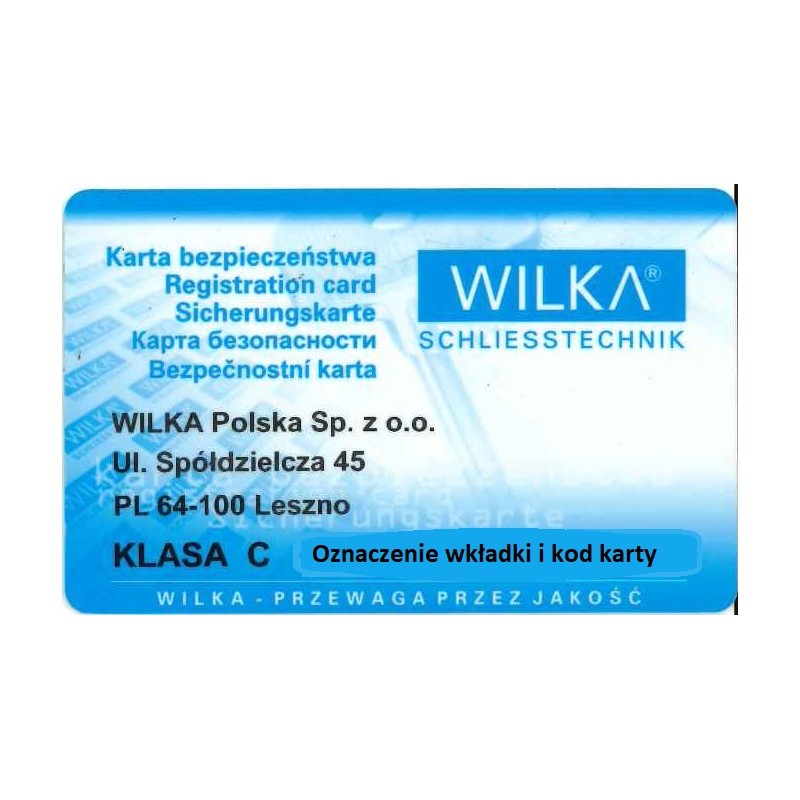Usługa dorobienia oryginalnego klucza Wilka W235