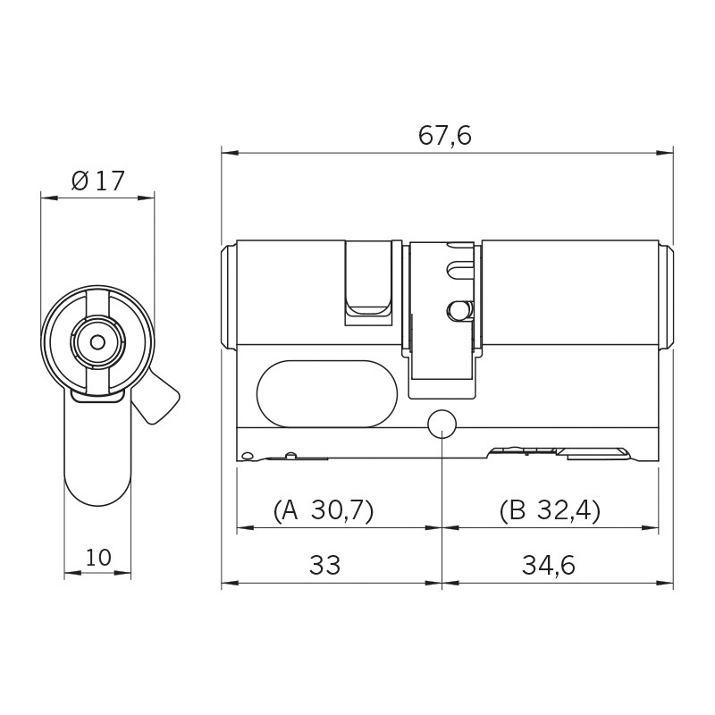 Wkładka elektroniczna Winkhaus BlueCompact 01