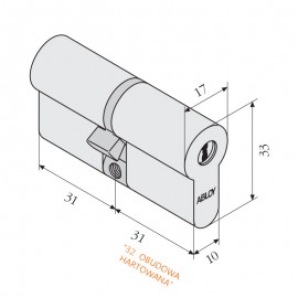 Wkładka CY322 ABLOY Protec2