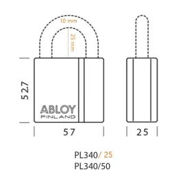 KŁÓDKA PL340T ABLOY PROTEC2