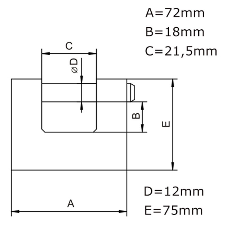 Kłódka trzpieniowa LOB IRYD