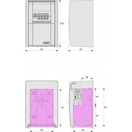 KeyGarage™ 787 BIG do montowania na ścianie
