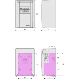 KeyGarage™ 787 BIG do montowania na ścianie
