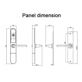 schemat wymiarowy okucia VG-BL3