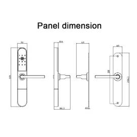 schemat wymiarowy okucia VG-BL3