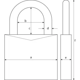 Kłódka na odcisk palca ABUS Touch™ 57/45