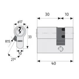 Półwkładka Abus Zolit 1000
