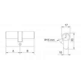 WKŁADKA Z GAŁKĄ ASSA ABLOY COMFORT NG